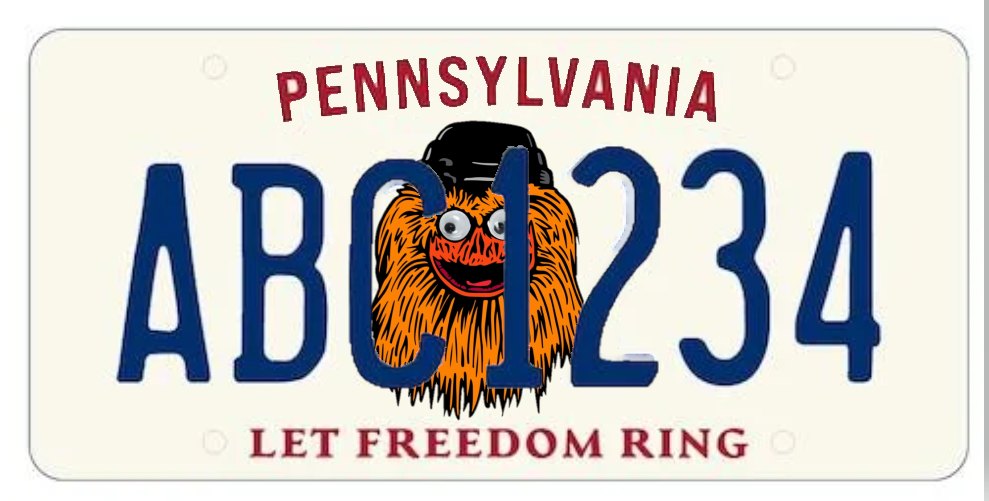 Pennsylvania License Plate 